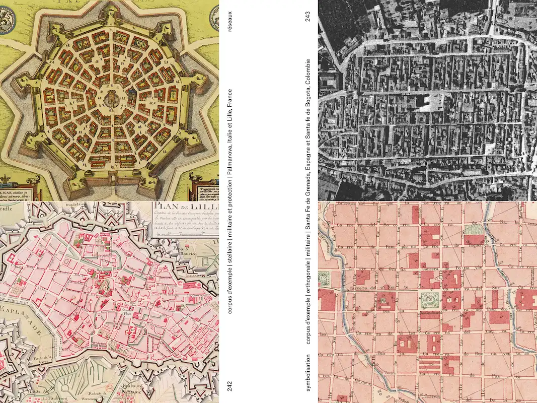 Double-page extraite du livre Le Design Orienté, cartes de transports publics