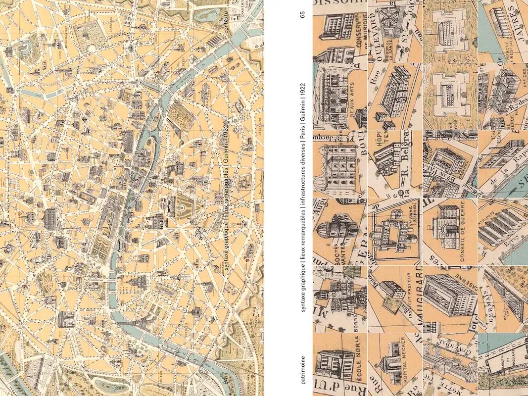 Double-page extraite du livre Le Design Orienté, cartes de transports publics